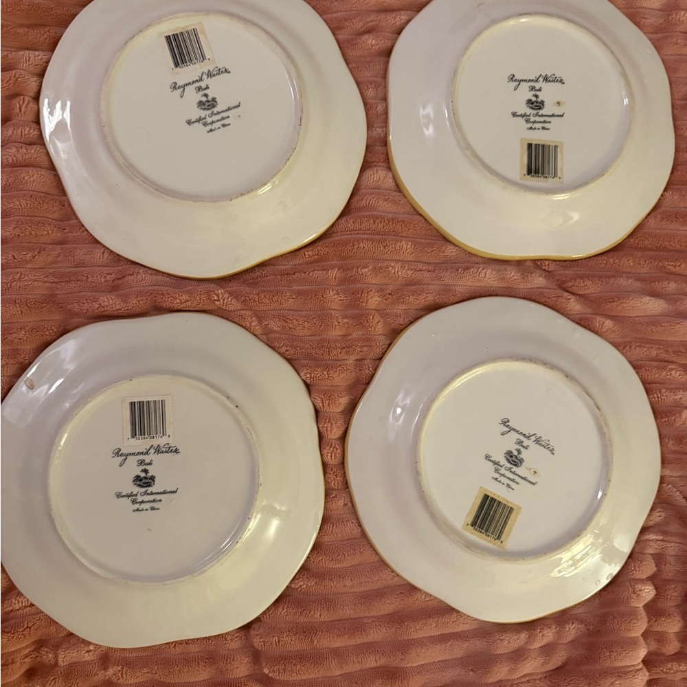 Raymond Waites Bali Ceramic Accent Plate in Lavender and White - Picture 4 of 4
